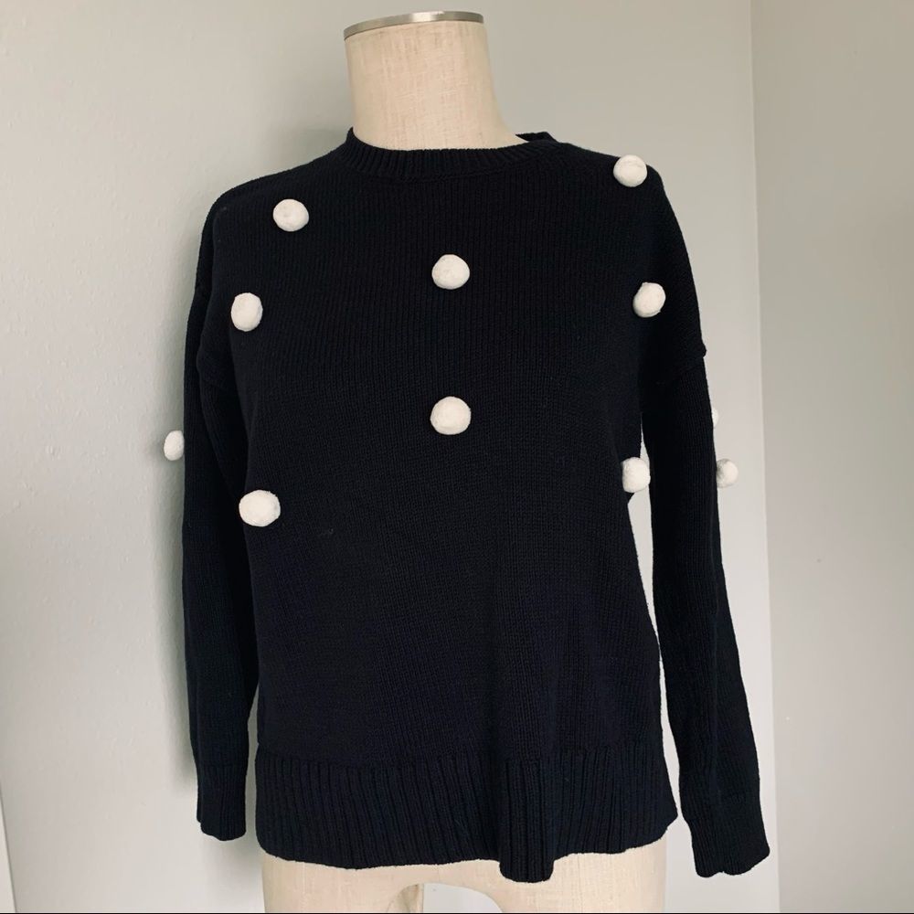 Ann Taylor Puffball Sweater SP Small Petite